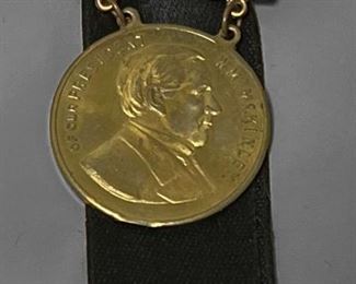 075 1901 William McKinley Memoriam Medal With Ribbon