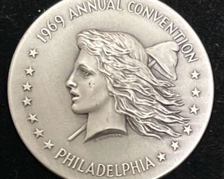 082 1969 ANA Convention Medal Frank Gasparro