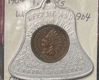145 1904 St Louis Worlds Fair Lucky Penny