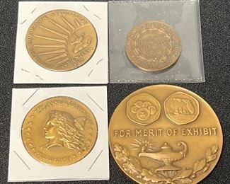 156 1948, 1965, 1967 1969 ANA Coin Convention Medal