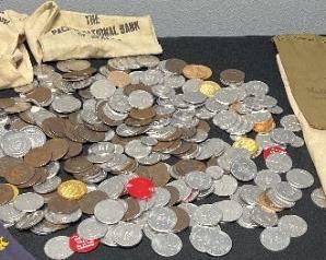 164 Slot Machine Tokens Bank Bags