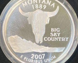 325 2 Troy Ounce Montana 2001 Coin