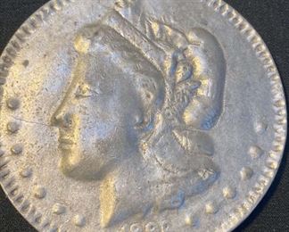 334 3.25 Aluminum Cast Bryan Money Medallion