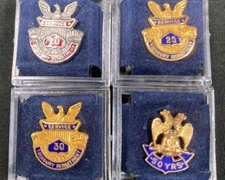 340 US Treasury Dept Service Pins