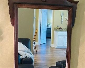 14______$50 	Mahogany mirror chippendale style • 34Hx19W
