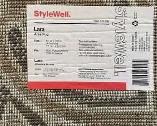 23______$100 	
Style Well carpet Lara • 8x10