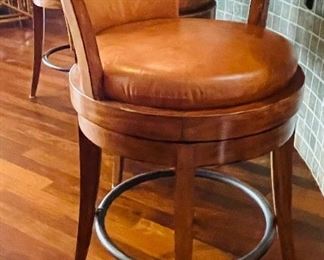 5______$600 
Set of leather barstools 44Tx30to seat x 26 arm to arm 