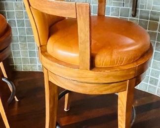 5______$600 
Set of leather barstools 44Tx30to seat x 26 arm to arm 