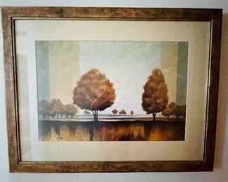 49______$100 
Print Landscape • 50x39 @Raye with foil applique 