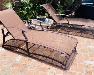 65______$180 EACH set 
2 Sets of Loungers with side tables 