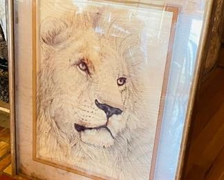78D______$90 
Lion glass reverse Original • 32x25 D Carry