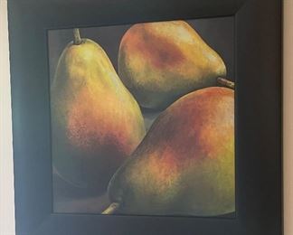 23______$50 
Art of Pears in black frame • 22x22