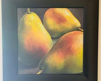 23______$50 
Art of Pears in black frame • 22x22