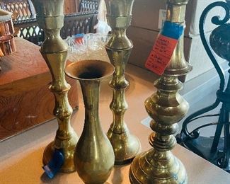 $50
Brass Candles and vase set 4pcs