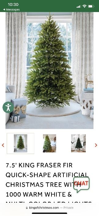 $295
Frontgate Christmas tree with storage bag and casters