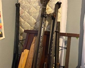 Rails, slats & mattress