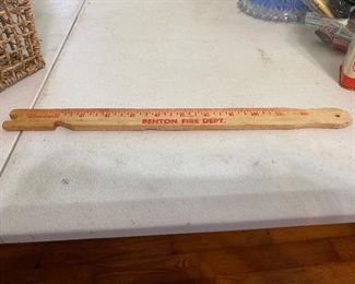 Benton Fire Department ruler