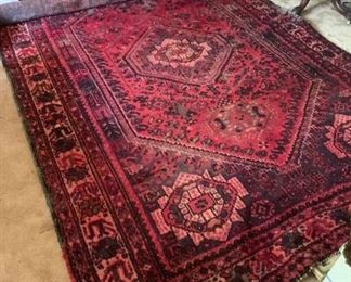 Rug #6- Area rug 115"x78" $300 has damage, see additional photo