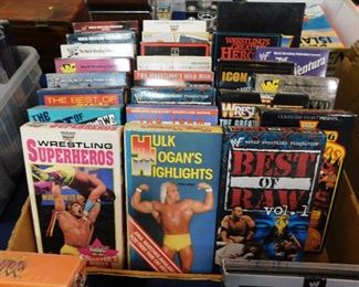 Vintage Wrestling VHS tapes