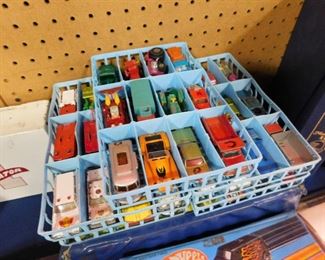 Vintage Matchbox cars & Case