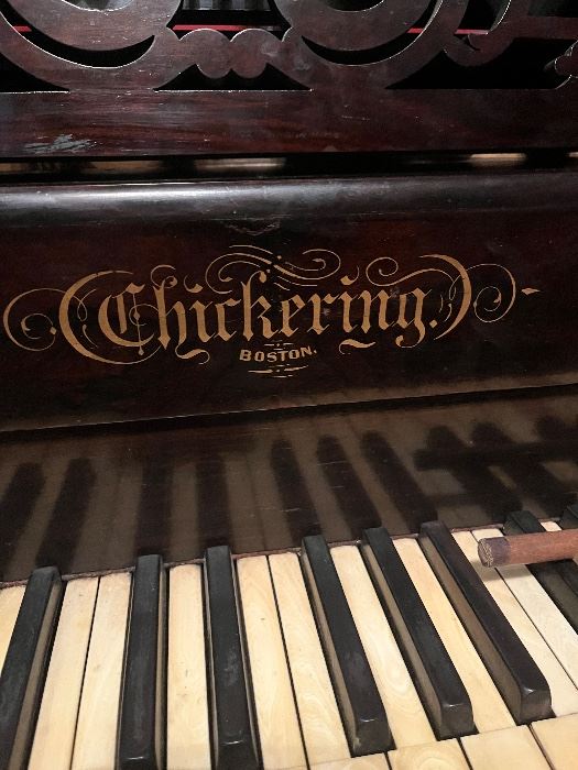 Chickering Victorian Square Grand Piano 
Rosewood 