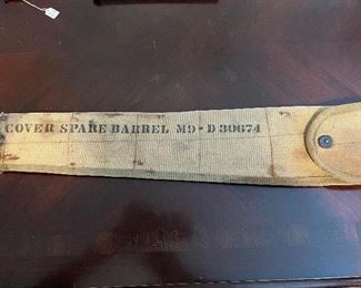 WWII  Canvas spare barrel cover 