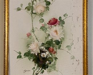 Floral painting by Dutch artist Deloef