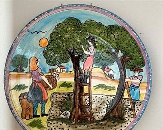 Portuguese pottery, signed