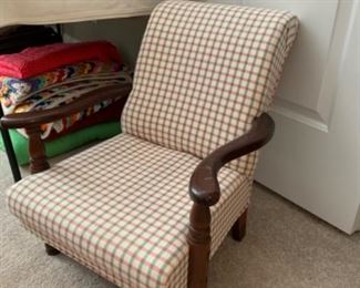 Child size upholstered chair