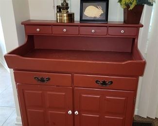Hand made dry sink