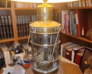 Vintage kerosene lantern converted to lamp