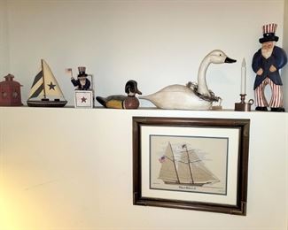 Swans, ducks, uncle Sam, lanterns sailboats!