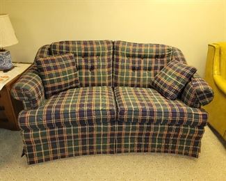 Checkered sofa