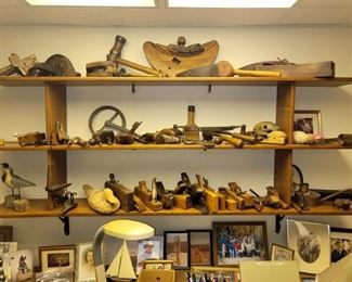 Vintage wood tools and ducks