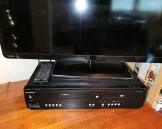 TV and VHS/DVD player