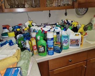 Cleaning supplies galore!