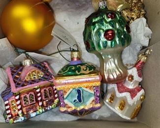 Christmas ornaments - some are Christopher Radko
