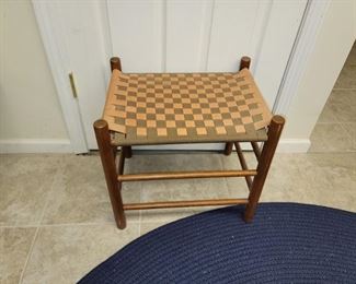 Small woven bench