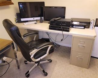 Desk. Office chair