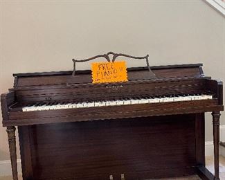 FREE!!! Please email if interested!! Hallet & Davis Upright Piano