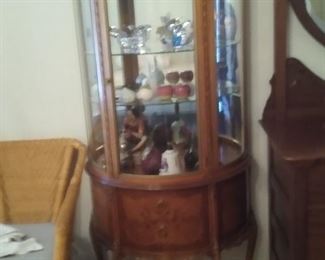 Louis style curio cabinet  65x30x15