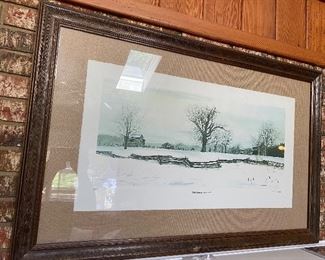 Bob Timberlake "Late Snow at Riverwood" Signed and Numbered Print
