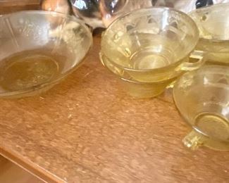 Yellow Depression Glass