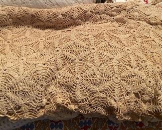 Crocheted Tablecloths and Linens
