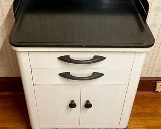 Antique J. Sklar Mfg. Co. dentistry metal cabinet 