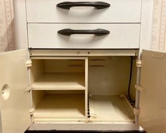 Antique J. Sklar Mfg. Co. dentistry metal cabinet 