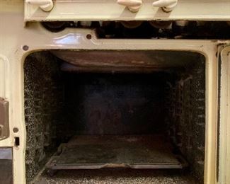 Antique Barstow model No. 2-83 wood and coal cook stove (with gas conversion)