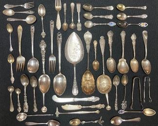 .925 Sterling Silver utensils and serving pieces