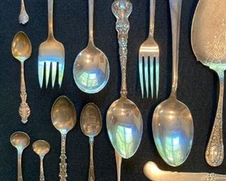 .925 Sterling Silver utensils and serving pieces