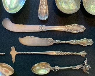 .925 Sterling Silver utensils and serving pieces